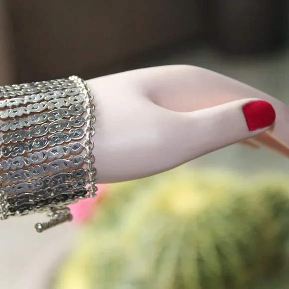 Lois Hill Sterling Silver Scroll Link Bracelet - Picture 12 of 13